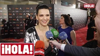 Juliette Binoche, glamour internacional en los Goya: 'Es un honor para mí estar aquí'