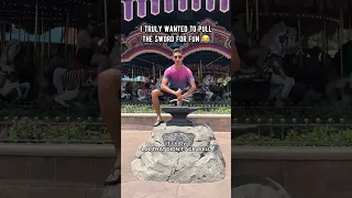 The FIRST Time JoJo Pulled The Sword In The Stone At Disney World