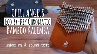 CHILL ANGELS ECO 34-KEY BAMBOO CHROMATIC KALIMBA | UNBOXING & SOUND TEST
