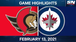 NHL Game Highlights | Senators vs. Jets – Feb. 13, 2021