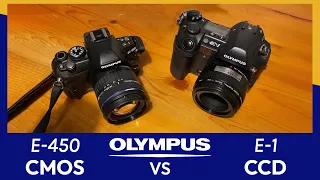 Olympus CCD and CMOS colours compared | Olympus E-1 & E-450