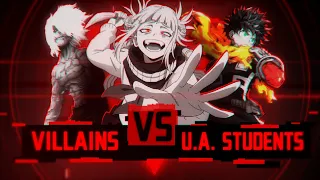 U.A. Students VS Villains - My Hero Academia [POWER LEVELS] [60FPS] [SPOILERS]