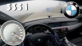 BMW 535i F10 Touring N55 | Review | 100-200 kmh Acceleration & 256 Km/h Top speed on Autobahn