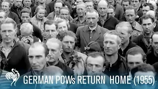 WWII German Prisoners Return Home (1955) | British Pathé