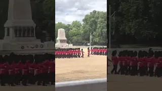 trooping the colour colonel's review 2022 the foot guards March off