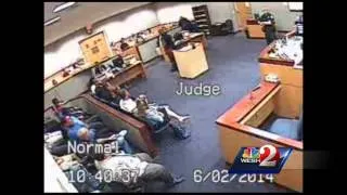 Full video: Argument led to judge allegedly punching lawyer