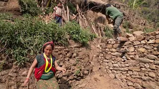 Making new home by using traditional technology || Village life