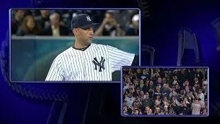 Derek Jeter receives his final roll call from the fans in the Bronx