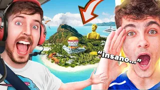 SUETAM REAGE Dei uma Ilha Particular pro Meu 100,000,000º Inscrito!