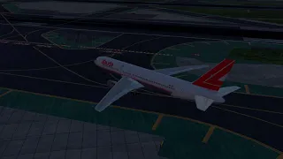 Lauda 767 taxi and takeoff from KSFO | 4k