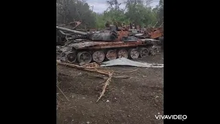 Biggest Russian loss of equipment. 4 BTR-82, 1 T-72B3, 1 MBT, 1 BTR80, 1x R-149MA1 & more.