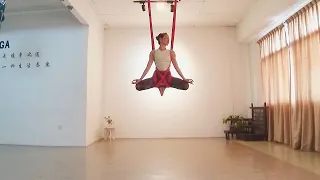 Aerial yoga aerial dance 空中瑜伽 空瑜舞韵 鸽子变化篇 编叉叉