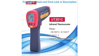 Deal UNI-T UT301C UT302C UT302C Non-Contact Digital Thermometer IR Infrared Laser Temperature Gun T