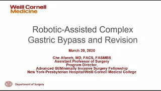 Robotic-assisted Complex Gastric Bypass and Revision