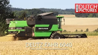 Deutz-Fahr 6040 harvesting grain - graanoogst - Korbach, Germany