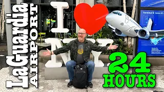 Living at LaGuardia Airport NYC for 24 HOURS