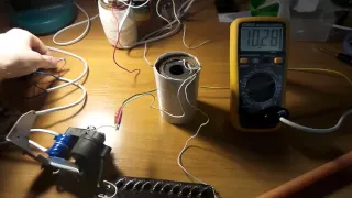 Заряд разряд обычного конденсатора до 1100 вольт