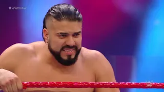 The Big Show vs Angel Garza y Andrade Handicap Match - WWE Raw 29 Junio 2020 Español Latino Full HD