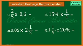 HOW TO CALCULATE MULTIPLE OF VARIOUS FRACTIONS # multiplication fractions # mixed fractions