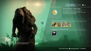 Destiny 2 #236 Xur 9.03.2018 Inventar, Analyse "Kaltherz" "Schicksals-Engramm" [HD][PS4]