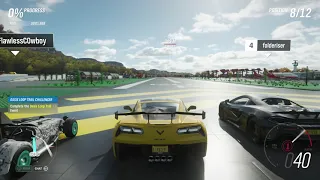 Corvette 2019 VS Bentley Cont FE VS Lotus 3 Eleven VS Mclaren 600LT  Drag Racing Forza Horizon 4 FPP