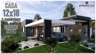 Home Tour | Modern House Design | 12x18m | 3 Bedrooms