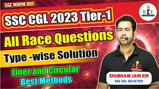 SSC CGL 2023 Tier-1 Race Linear and circular all questions with concept| Exam based Approach