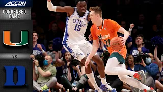 Miami vs. Duke Condensed Game | ACC Men’s Basketball (2021-22)