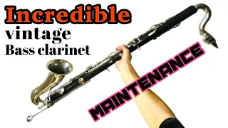 【安物バスクラ】古いバスクラリネット直してみた。clarinet repair bass clarinet maintenance