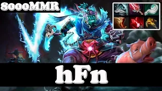 Dota 2 - hFn 8000 MMR Plays Storm Spirit Vol 2 - Ranked Match Gameplay