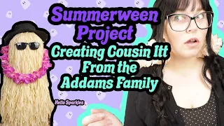 Make a Summer Themed Cousin It Craft with Me! | Summerween 2023 Décor