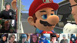 SMG4: Mario Gets His PINGAS Stuck In Car Door [REACTION MASH-UP]#1636