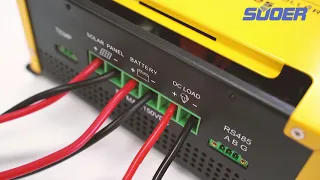 Suoer 12V/24V/48V 60A MPPT Solar Charge Controller installation