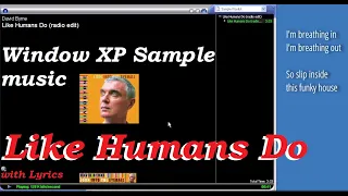 Windows XP sample music - Like Humans Do (with lyrics) by David Byrne