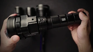 Size of the Nitecore TM39 vs other Nitecore searchlights