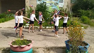 Танцевальный флешмоб "Моя страна - моя Россия". Подготовительная группа детского сада.
