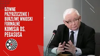 Dziwne przyrzeczenie i burzliwe wnioski formalne: Jarosław Kaczyński - Komisja śledcza ds. Pegasusa