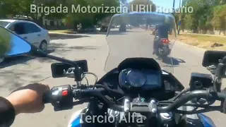 ROSARIO: Impresionante persecución de la Brigada Motorizada a un ladrón que conducía una moto robada