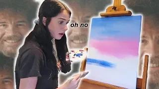 Following a Bob Ross Painting Tutorial *GONE WRONG*