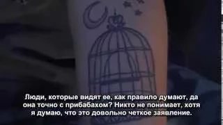 Linda Marlen Runge talks about her tattoos (rus+eng.sub)