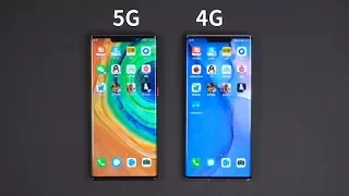 Huawei Mate 30 Pro '5G' VS Huawei Mate 30 Pro '4G' || Speed & Screen Comparison ||【Known Mobile】