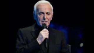 Charles Aznavour performs during a concert at the Palais des Sports in Paris