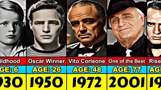 Marlon Brando Transformation From 2 to 80 Year Old