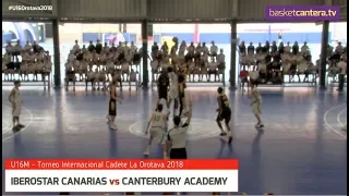 U16M - IBEROSTAR CANARIAS vs CANTERBURY ACADEMY.- Torneo Internacional Cadete La Orotava 2018
