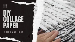 Make Your Own Quick and Easy Black and White Collage Paper