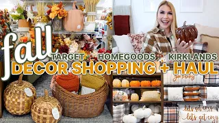 FALL DECOR SHOPPING SPREE + BIG HAUL 🍁 Target, HomeGoods, Kirklands | Fall Decorating Ideas