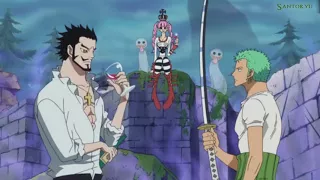 Mihawk le eñseña Haki a Zoro, La Espada Negra. (Sub Español)