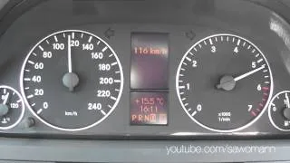 2006 Mercedes-Benz A 150 95 HP 0-100 km/h Acceleration GPS