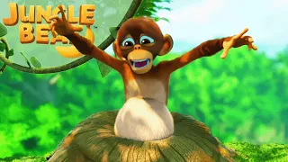 Munki Stuck | Stuck in the Middle With You | Jungle Beat: Munki & Trunk | Kids Cartoon 2024