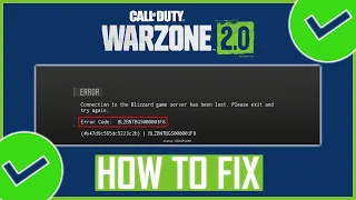 Fix: Call of Duty Warzone 2.0 Error Code: BLZBNTBGS000003F8